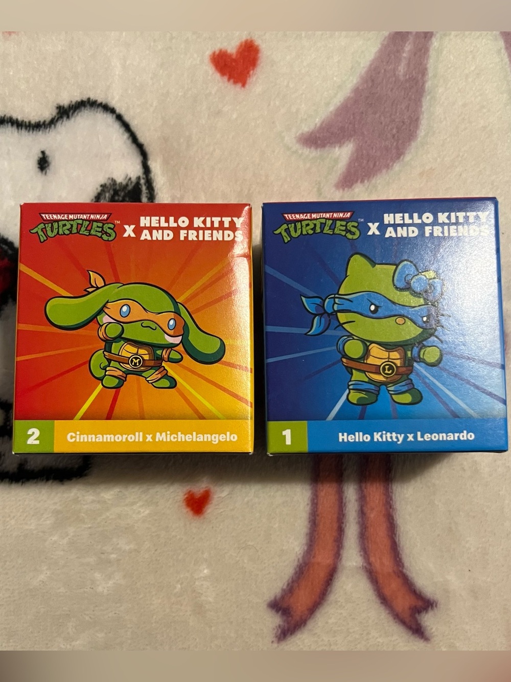 Hello Kitty x Teenage Mutant Ninja Turtles figures brand new